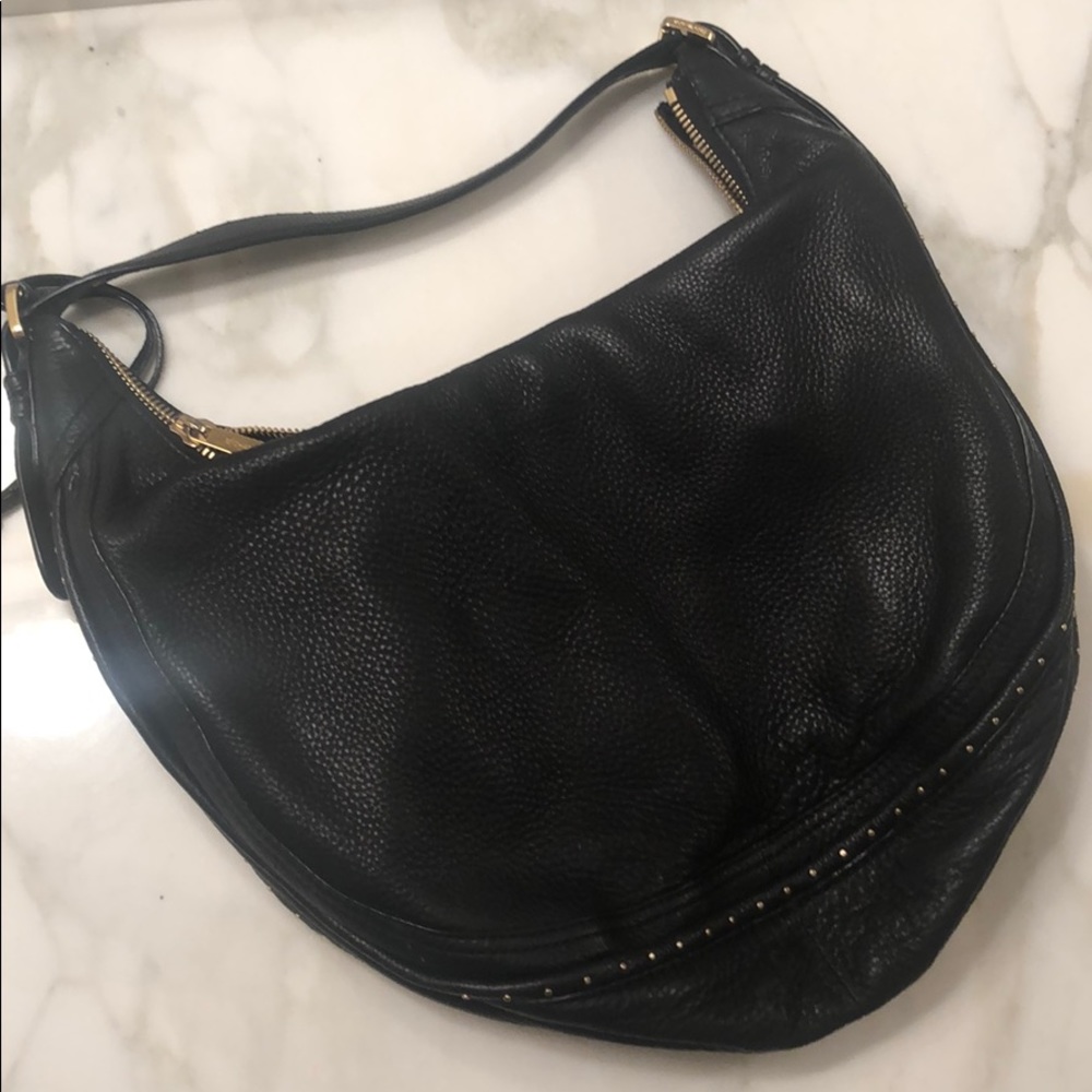Michael Kors black leather bag
